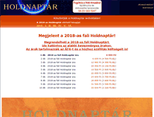 Tablet Screenshot of holdnaptar.hu